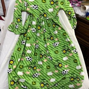 John Deere Green Kids Casual Dress